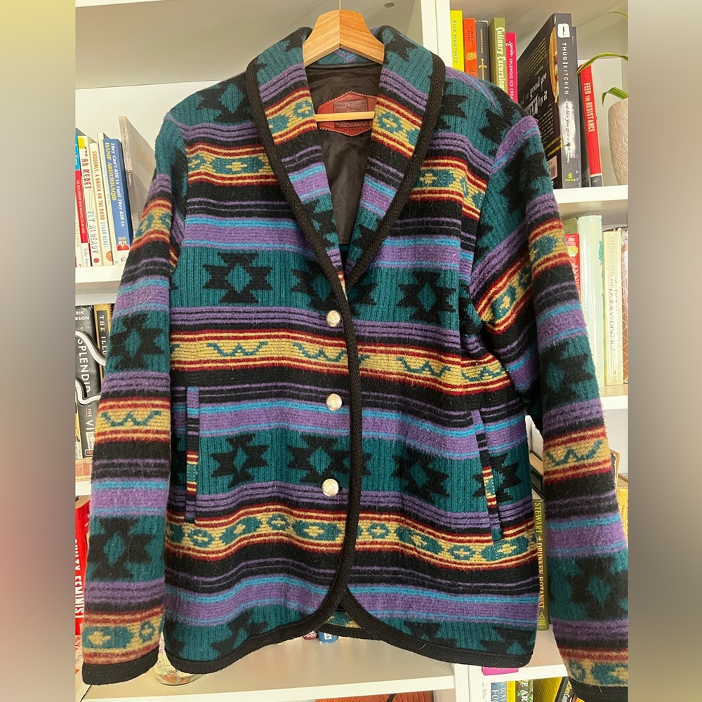 Colorful Vintage Woolrich Blanket Coat